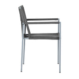 Outdoor Rope 3-Piece Patio Set (Grey)