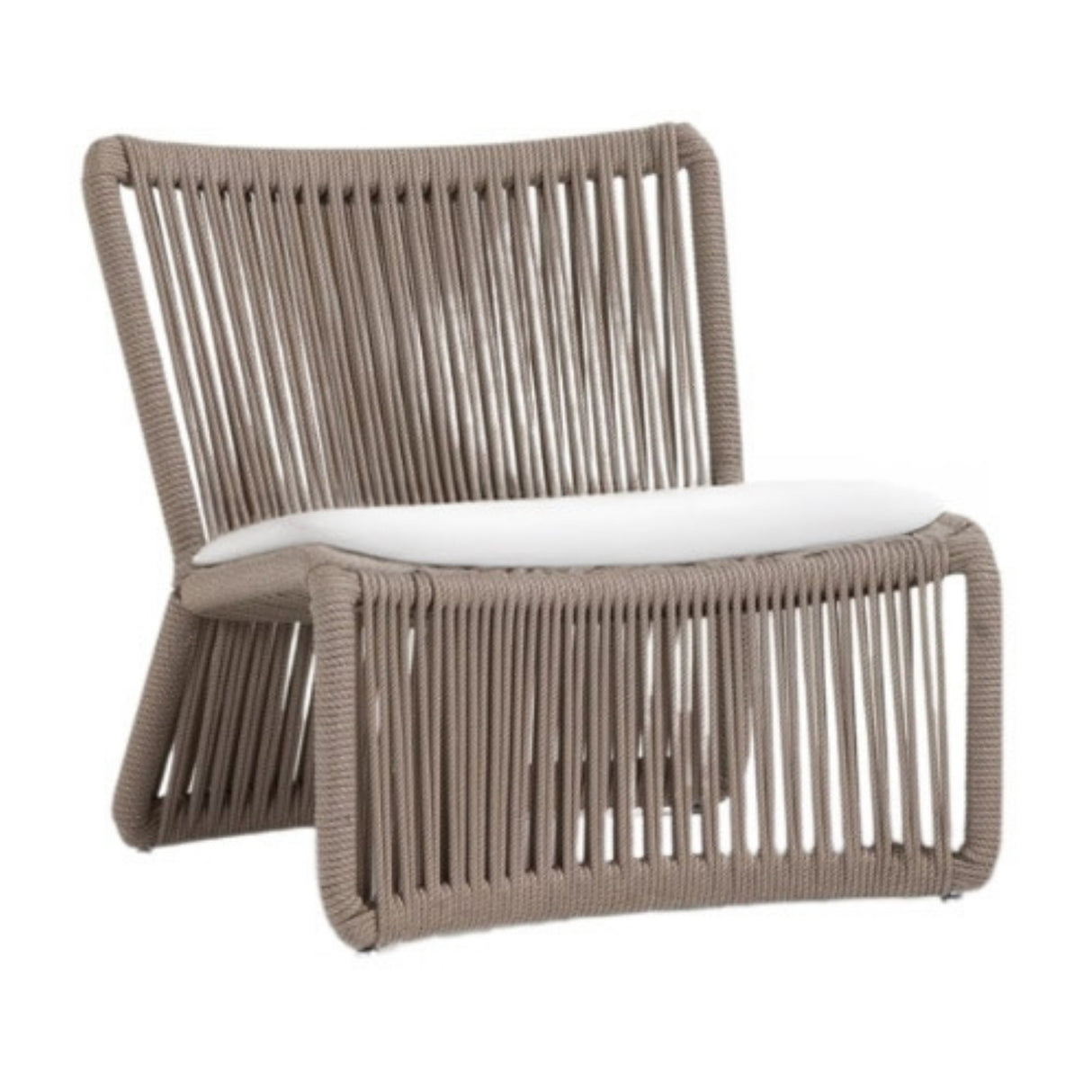 3-Piece Outdoor Beige Rope Patio Set
