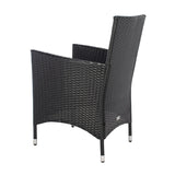 9-Piece Outdoor Rattan Wicker Dinning Table Set