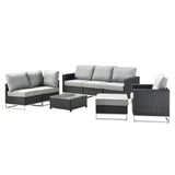 Outdoor Rattan Wicker 7-Seater Sofa Set