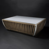 All-Weather Rope 4- Seater Sofa Set With Glass Top Table