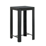Outdoor Rattan Wicker High Top Bar Table