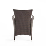 2-Piece Outdoor Rattan Wicker Patio Dining Chairs