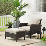 Outdoor 4 Piece Patio Wicker Furniture Set