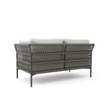 Outdoor Rope 7-Seater Sofa Set With Glass Top Table