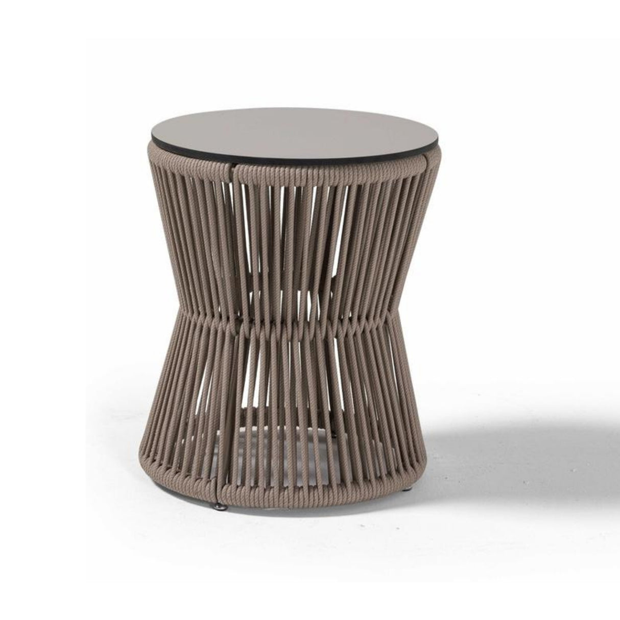 3-Piece Outdoor Beige Rope Patio Set