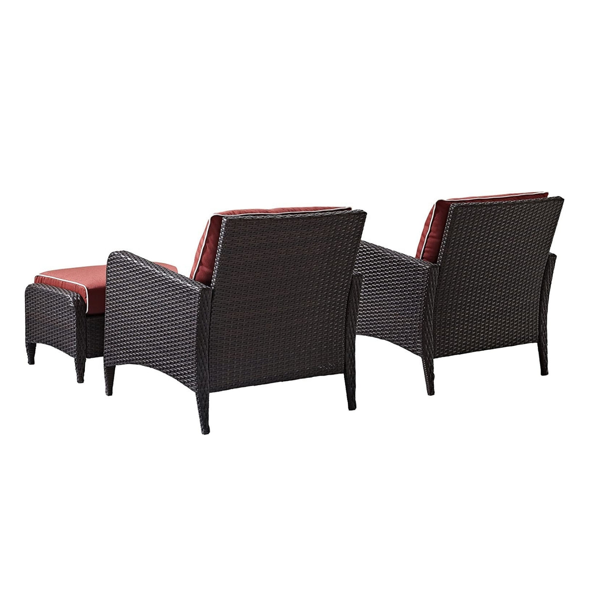 Outdoor 4 Piece Patio Wicker Furniture Set