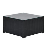 8 Pieces Sectional Wicker Furniture Set
