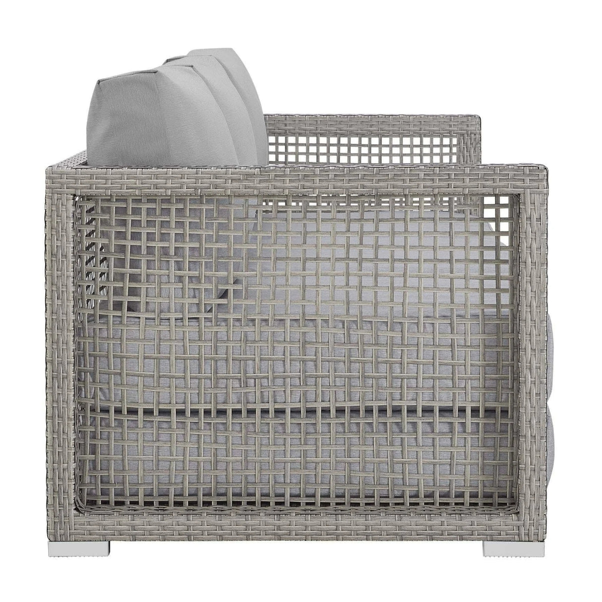 Outdoor Wicker Woven 6 Pieces Sectional Patio Furniture Set