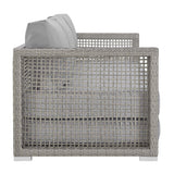 Outdoor Wicker Woven 6 Pieces Sectional Patio Furniture Set