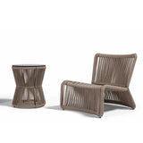 3-Piece Outdoor Beige Rope Patio Set