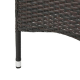 2-Piece Outdoor Rattan Wicker Patio Dining Chairs
