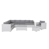 7-Piece L-Shaped Outdoor Sectional Sofa