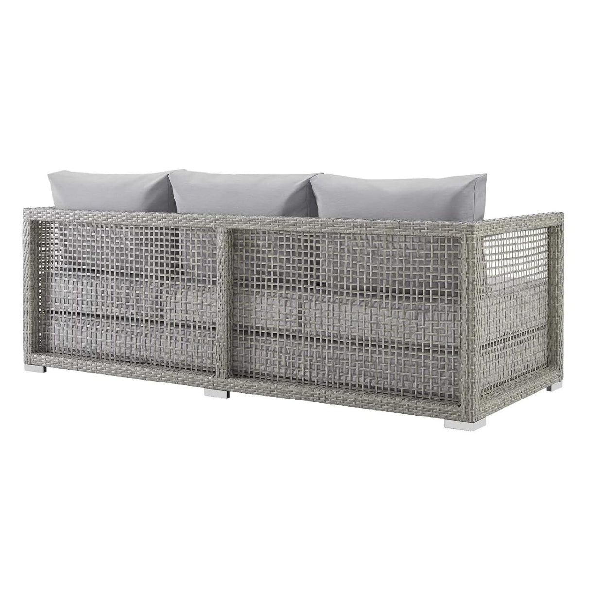 Outdoor Wicker Woven 6 Pieces Sectional Patio Furniture Set