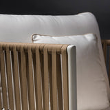 All-Weather Rope 4- Seater Sofa Set With Glass Top Table