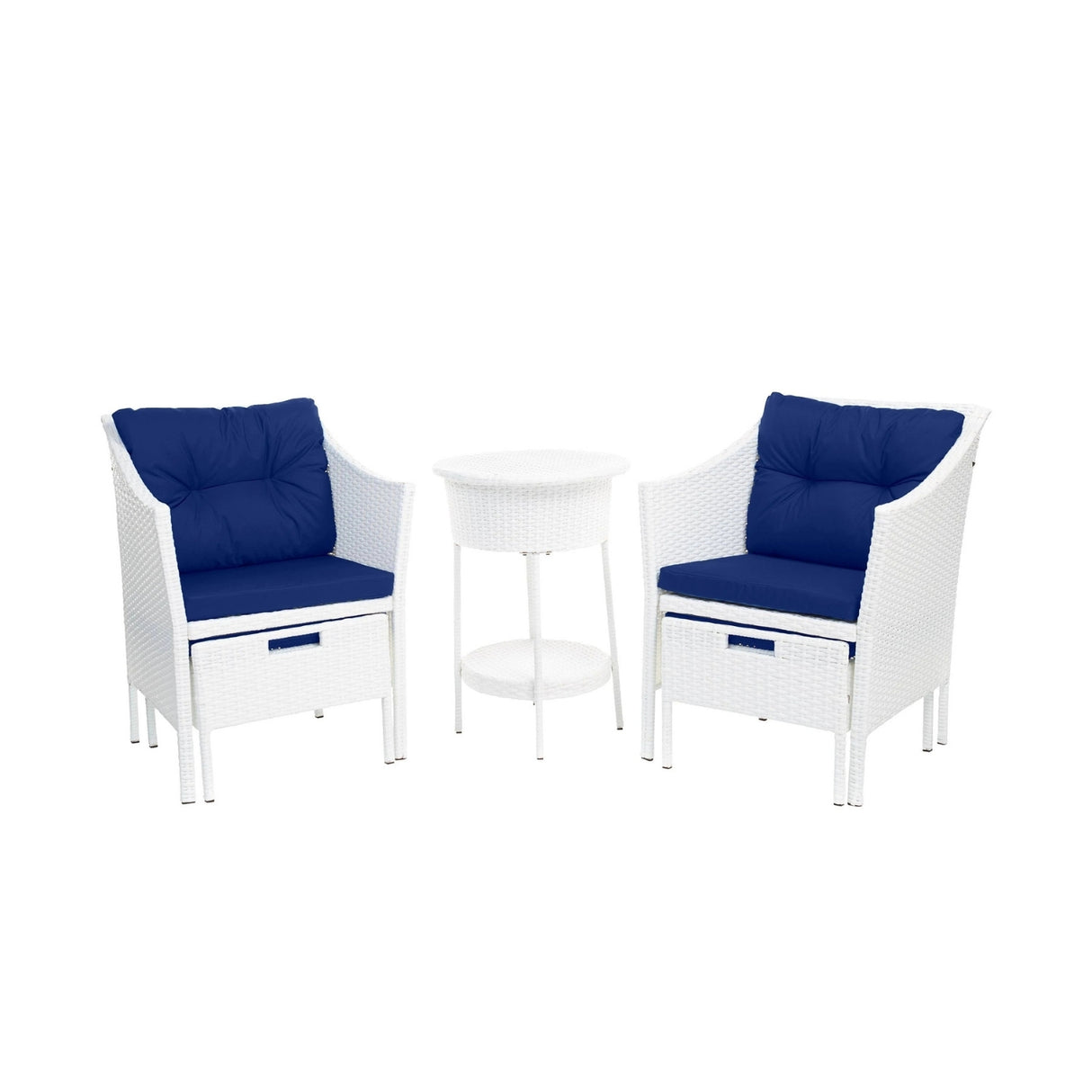 Outdoor Rattan Wicker 5 Piece Patio Sofa Set