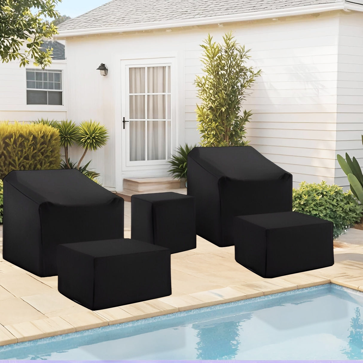 5-Piece Patio Sofa Set Cover