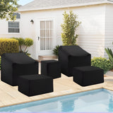 5-Piece Patio Sofa Set Cover