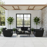 4-Piece Outdoor Rope Sofa Set (Grey)