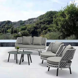 Outdoor Double Tone Rattan Wicker  Sofa Set