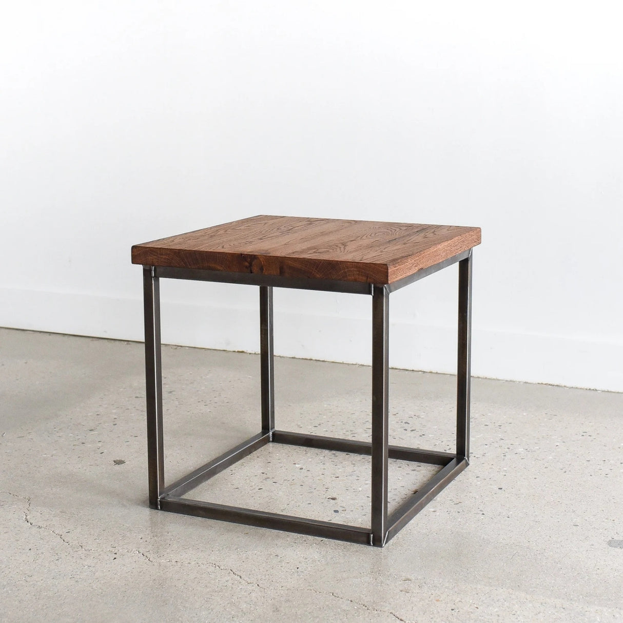 Modern Solid Sheesham Wood Top End Table
