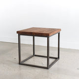 Modern Solid Sheesham Wood Top End Table