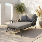 Outdoor Rope Patio Single Seater Daybed All Weather Furniture