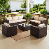 Outdoor Wicker 7-Seater Sofa Set