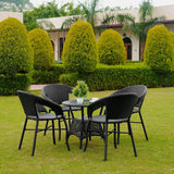 5-Piece Outdoor Rattan Wicker Patio Bistro Set