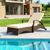 Outdoor All-Weather Wicker Lounger