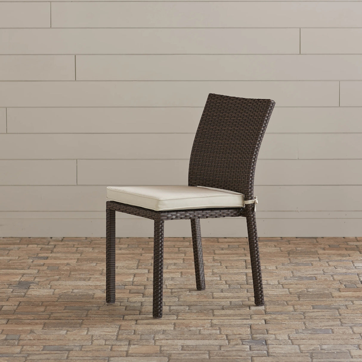 1-Piece Outdoor Rattan Wicker Patio Dining Chair