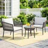 3-Piece Rope Patio Set - Perfect for Outdoor