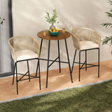 Premium Outdoor Rope Bar Set With a High-Top Round Table