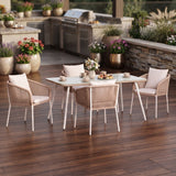 Outdoor Rope 5-Piece Patio Dining Set
