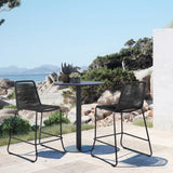 2-Piece Outdoor Rope Bar Chairs – Stylish Comfort Built to Last