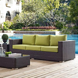 Outdoor All-Weather Wicker 3-Seater Sofa
