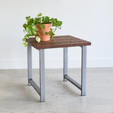 Modern Sheesham Wood Top End Table