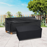 Outdoor Triple Seater With Table Sofa Cover