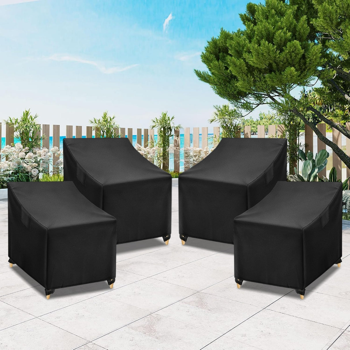 Outdoor 4 Chairs Sofa Cover