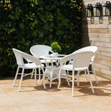 5-Piece Outdoor Rattan Wicker Patio Bistro Set