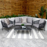 5-Seater Outdoor All-Weather Rope Sofa Set