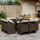 Outdoor Rattan Wicker Dinning Set 9-Piece