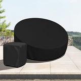 Outdoor Round Daybed With Table Cover