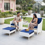 Outdoor Rattan Wicker 5 Piece Patio Sofa Set