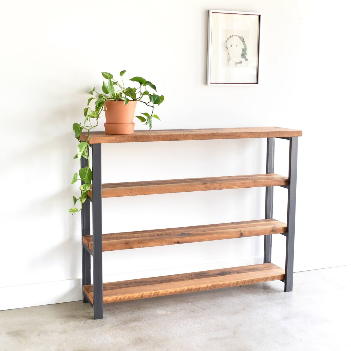 4-Tier Sheesham Wood Top Book Shelf