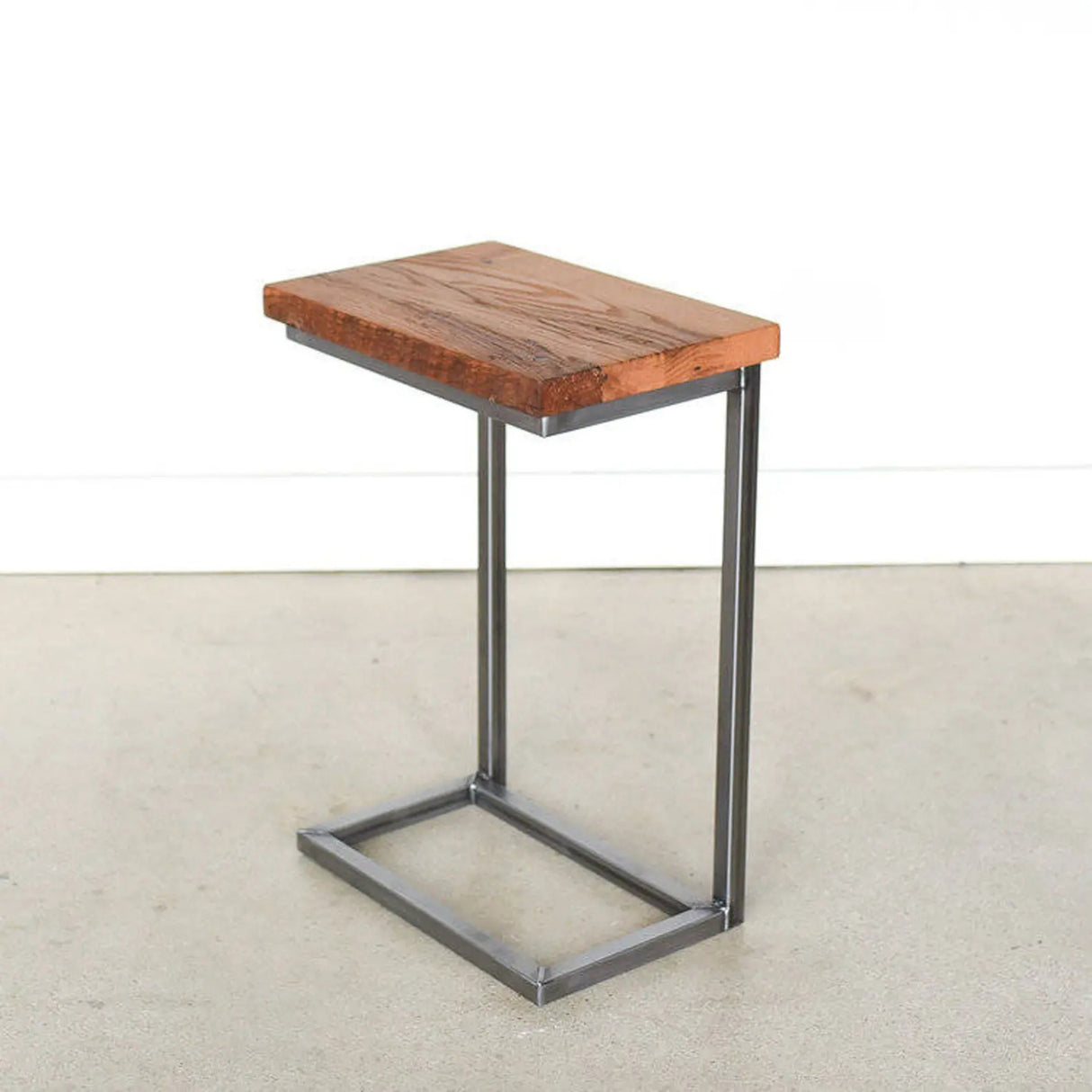 Solid Sheesham Wood C-Shape Corner Side Small End Table