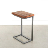 Solid Sheesham Wood C-Shape Corner Side Small End Table