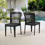 Outdoor Rattan Wicker Patio Dining Chairs
