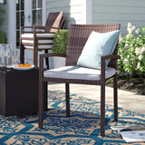 1-Piece Outdoor Rattan Wicker Patio Dining Chair