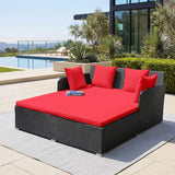Outdoor Patio Double Seater Daybed For Garden, Poolside